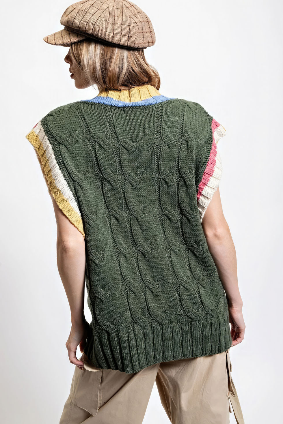 Thumbnail: Multi Color Knitted Sweater Vest