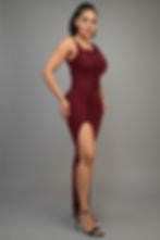 Thumbnail: Glitter Slitted Dress