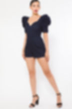 Thumbnail: Denim Stretch Fashion Romper