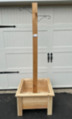 Double Hook Cedar Planter Box