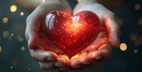 l0g0n_two_hands_cupped_holding_a_red_heart_shaped_stone_with_sp_2b48a013-7d39-4eba-b4d7-ef