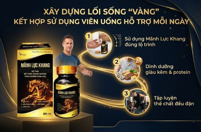 Xây dựng lối sống "vàng" kết hợp sử dụng viên uống hỗ trợ mỗi ngày