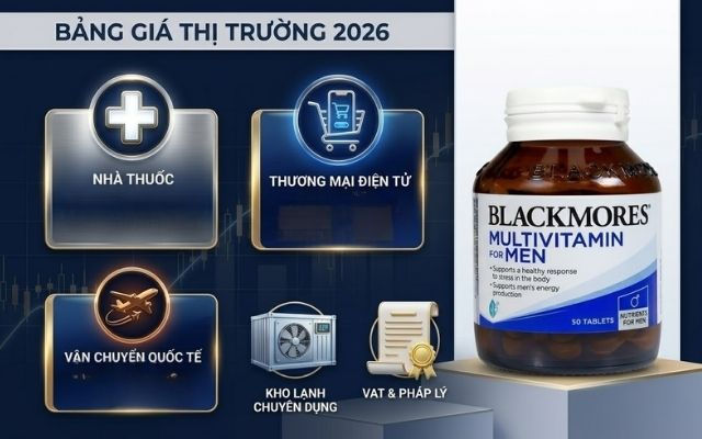Phân tích biến động giá Blackmores Multivitamin For Men năm 2026