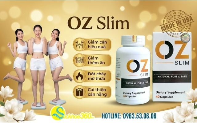 lợi ích tuyệt vời từ viên giảm cân OZ Slim USA