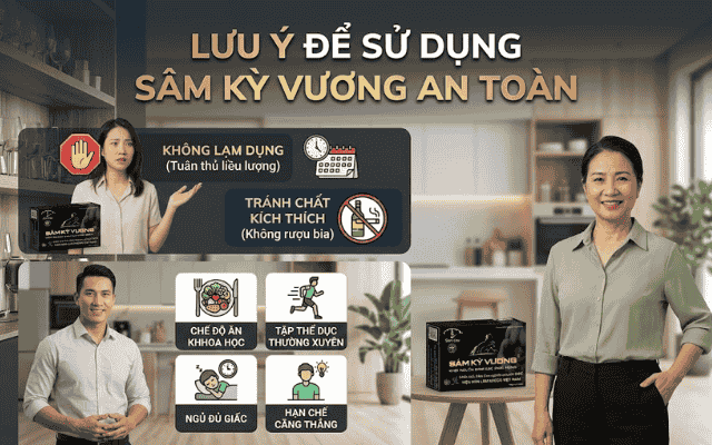 Lưu ý để sử dụng Sâm Kỳ Vương an toàn