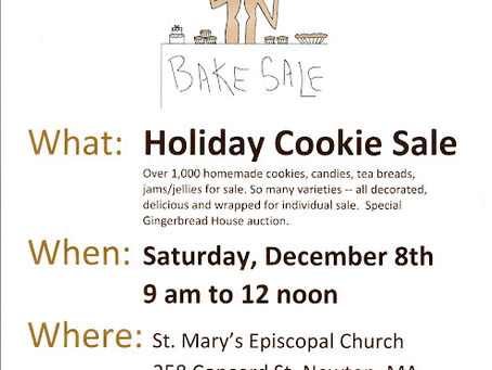 Cookie Sale – Saturday, December 8