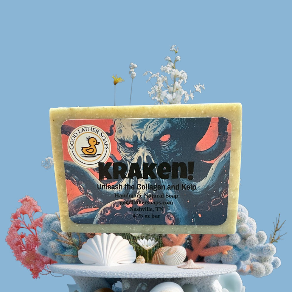 Kraken handmade bar soap
