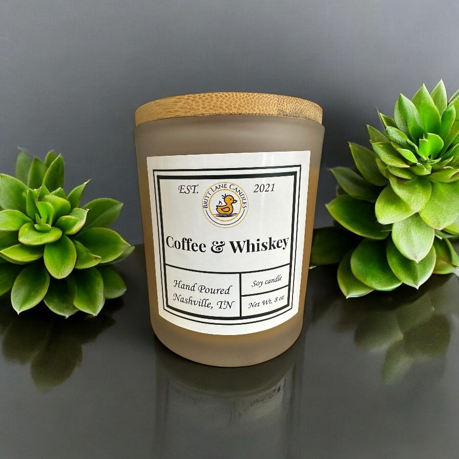 Coffee and Whiskey 8 oz Candle