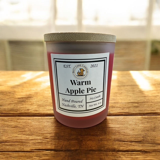 Warm Apple Pie 8 oz Soy Candle