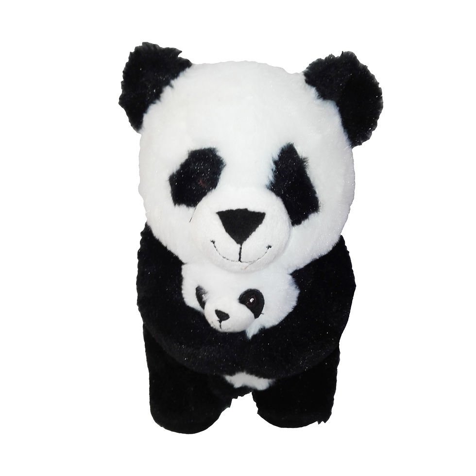 Miniatura: Peluche oso panda con cachorro
