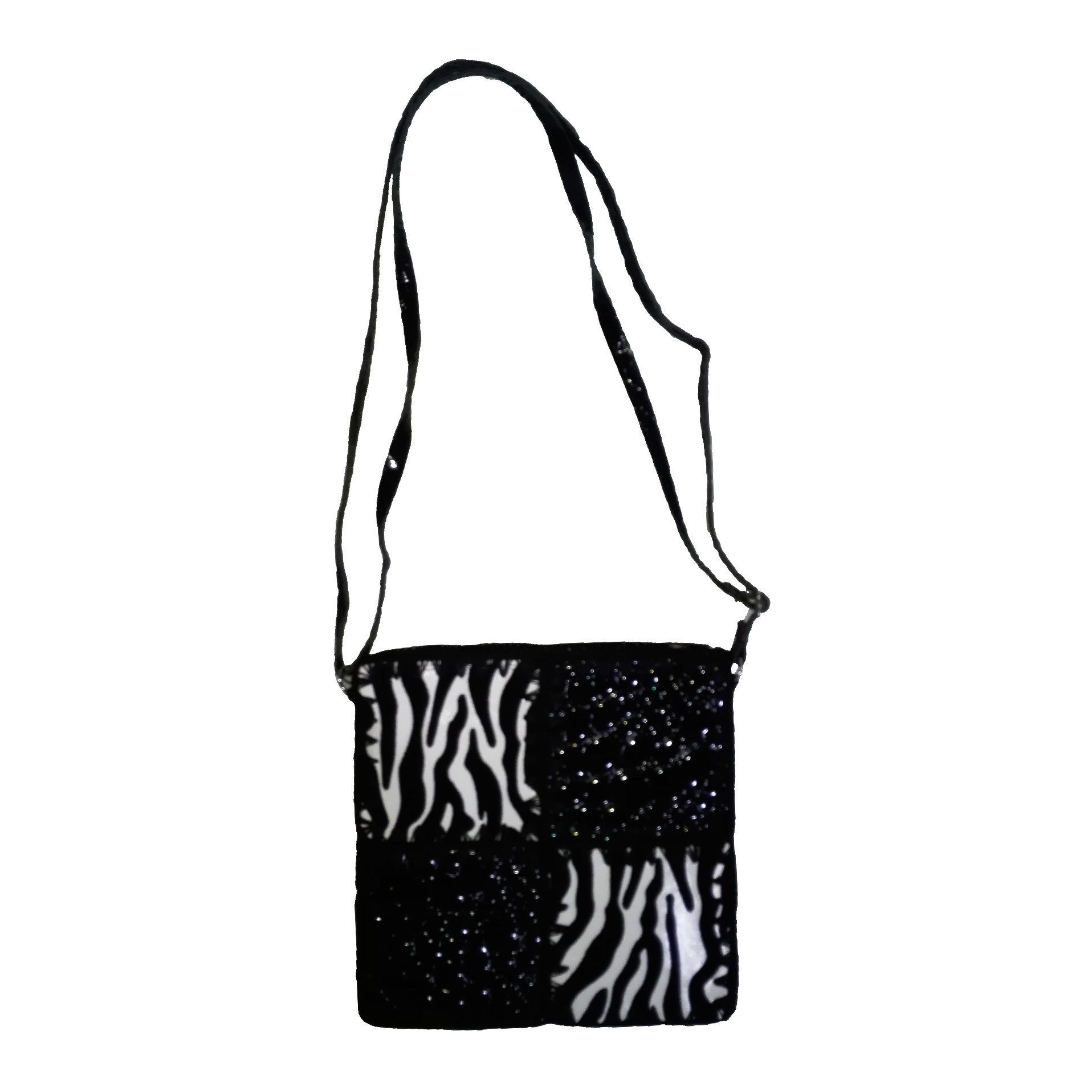 Cartera tejida animal print