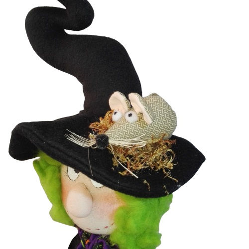 Miniatura: Muñeca Bruja Escoba Ratones 72cm