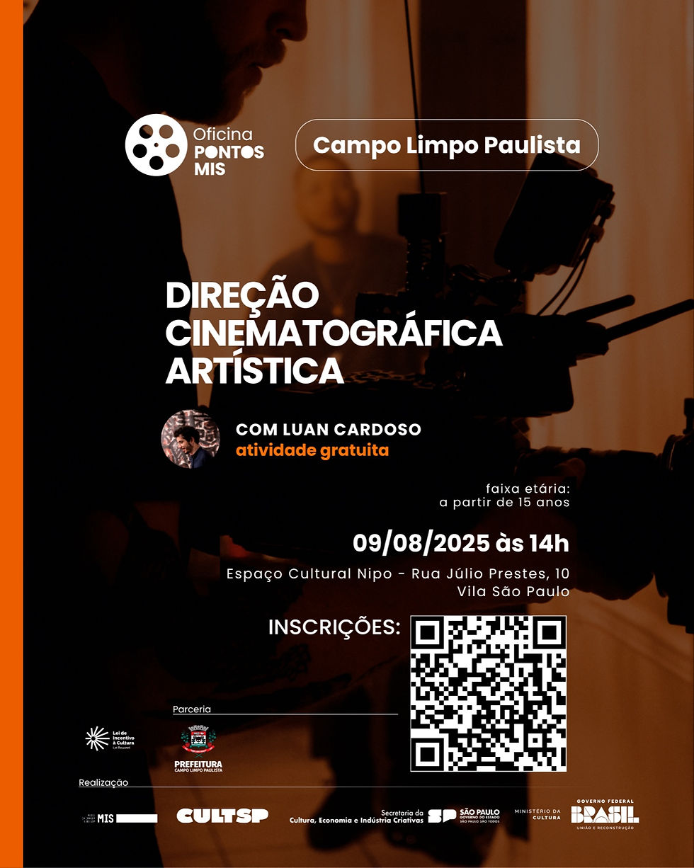 CULTURA 2025: 🎬 Quer entender o que está por trás de um grande filme?