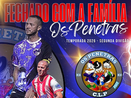MERCADO DA BOLA CAMPOLA 2026: Diretoria do Os Penetras anuncia contratação do zagueiro com grande passagem no futebol da cidade de São Paulo para a disputa da Segundona.