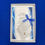 Thumbnail: blue & white card for sister's wedding day from someone in heaven with a hankie and an angel pin in a gift box