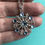 Thumbnail: Medium Snowflake Necklace #842NLTBLUE