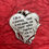 Thumbnail: A pewter heart-shaped visor clip featuring an inspirational saying, perfect for adding a personal touch to your vehicle.