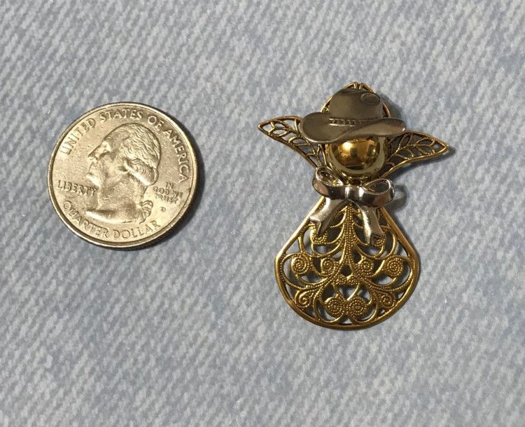 Thumbnail: Cowboy/Cowgirl Angel Pin #370