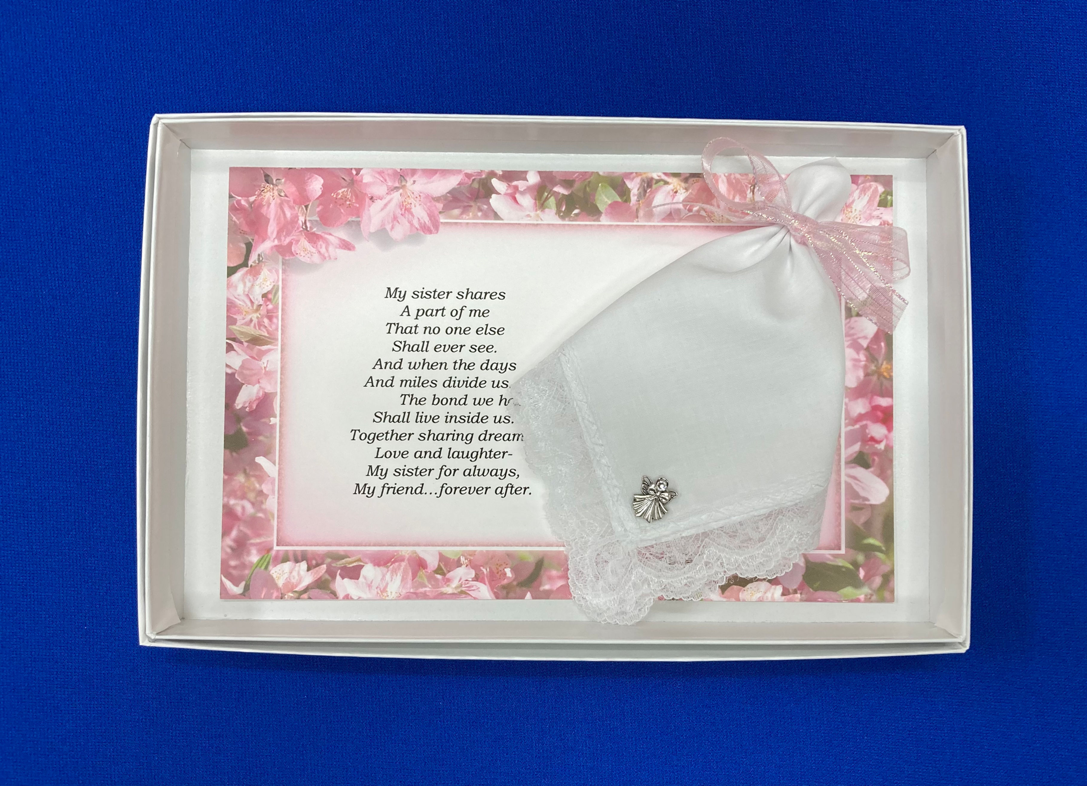 My Sister Shares Hankie & Angel Pin Gift Set