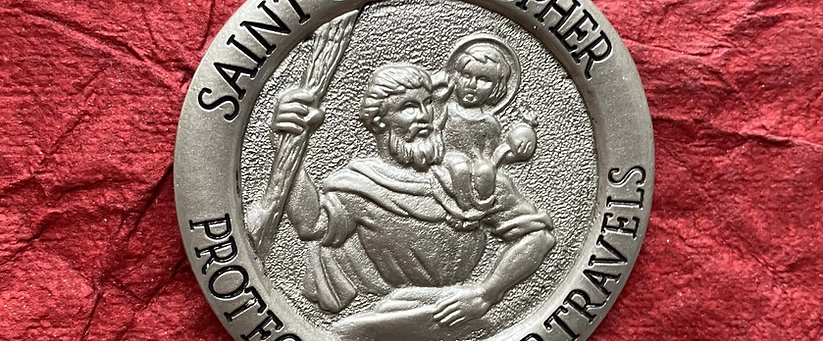 Saint Christopher Visor Clip