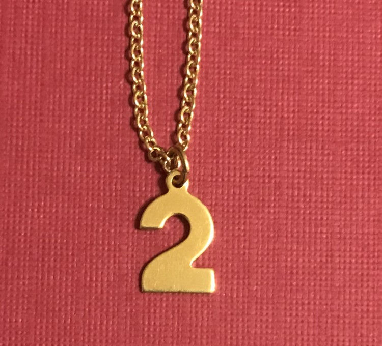 Thumbnail: Single Number Necklace