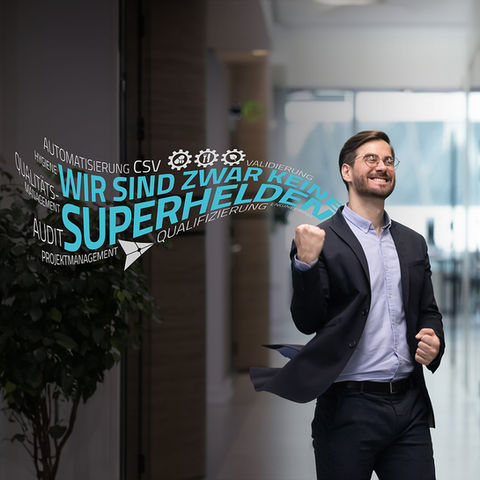 Superhelden-Visual aus der Image-Kampagne