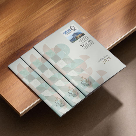 Excerpt from the editorial design for the annual report of the Georg von Neumayer Foundation