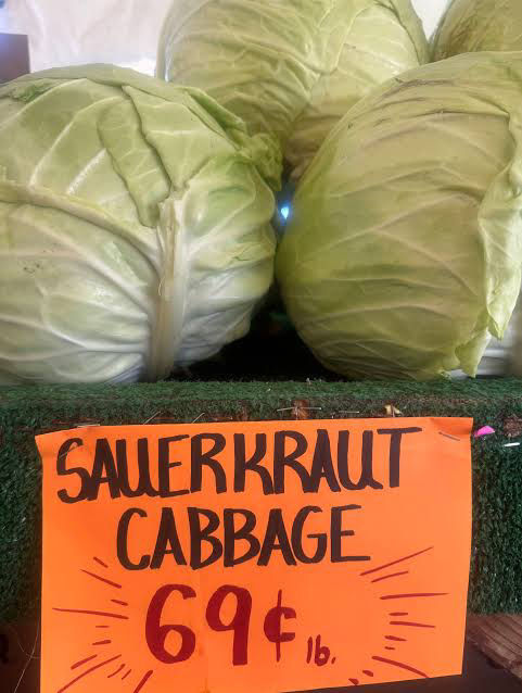 Kraut Cabbage, Plastic Forks, and Bread Sacks