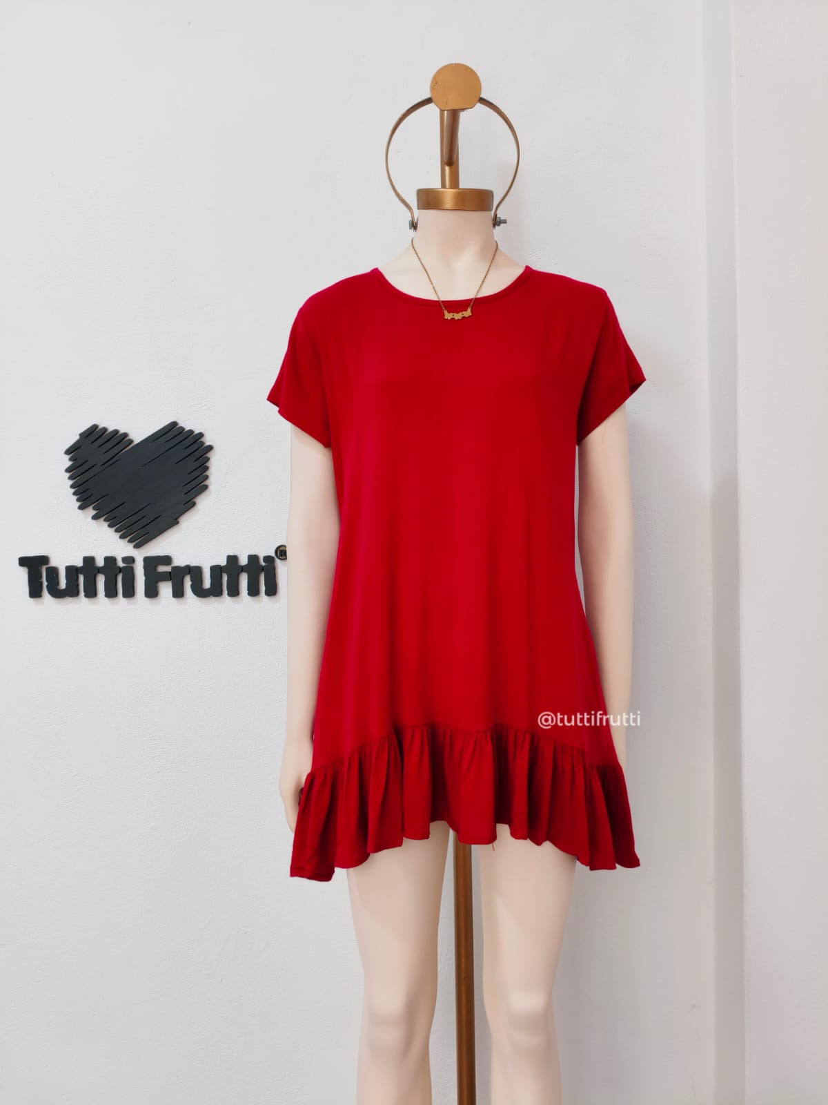 BLUSA VESTIDO MANGA CORTA 