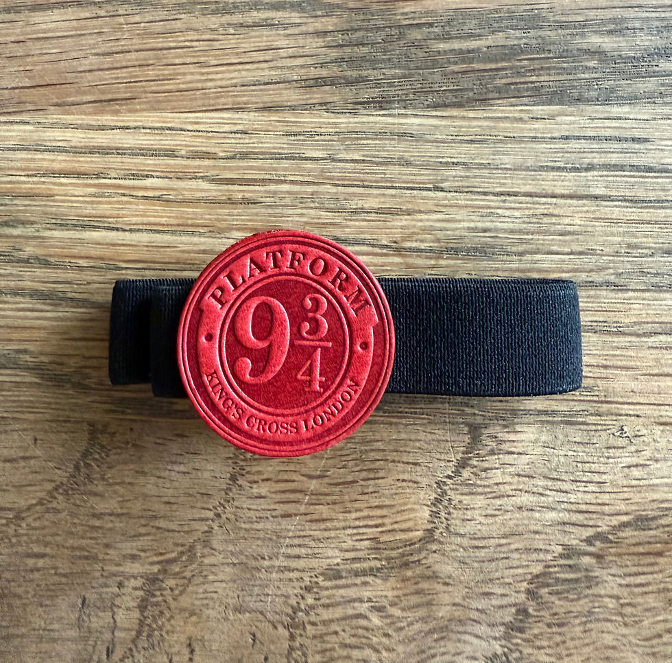 Thumbnail: Label leer op elastische band voor Traveller Notebook