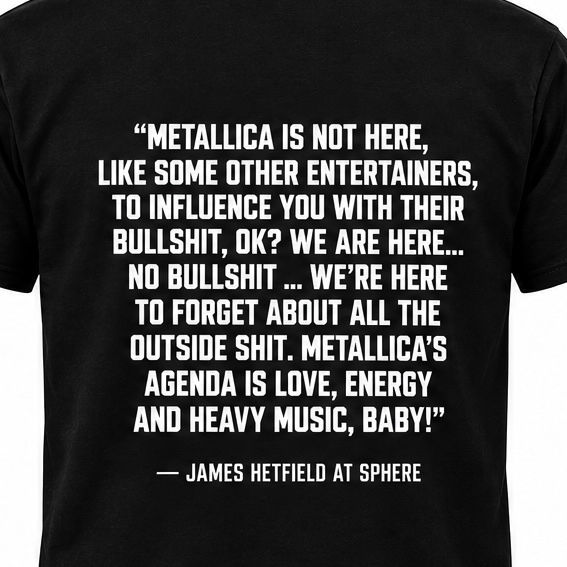 Thumbnail: Metallica - I Stand With Hetfield - Las Vegas Sphere shirt - Apparel 