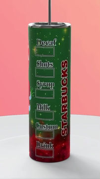 Thumbnail: Grinch "Grinchmas Blend" Christmas x Starbucks type Tumbler
