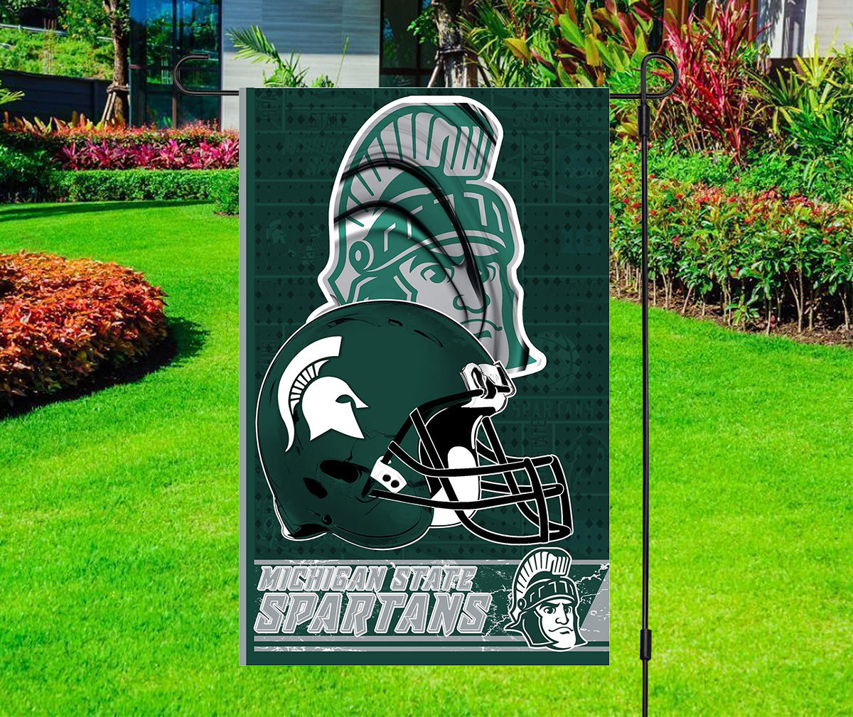 NCAA Football Flag - Michigan State Spartans - Yard Flag