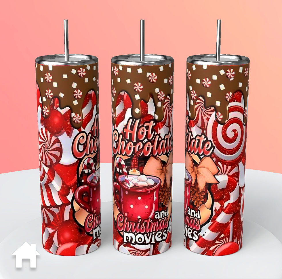 Hot Chocolate and Christmas Movies Tumbler