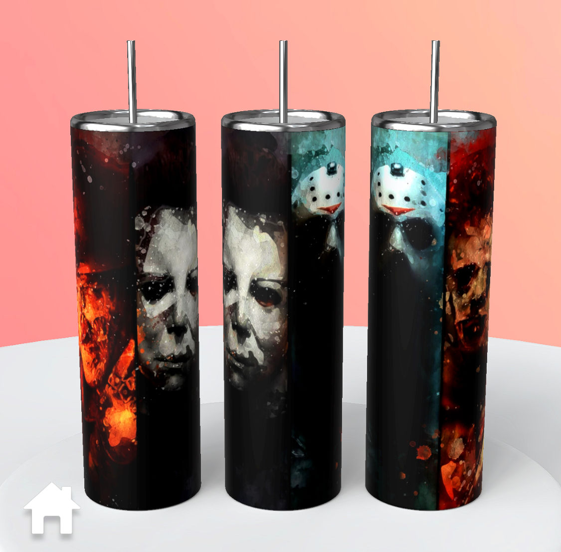 Horror Icons - Grunge 2 - Jason Freddy Michael Leatherface - Tumbler