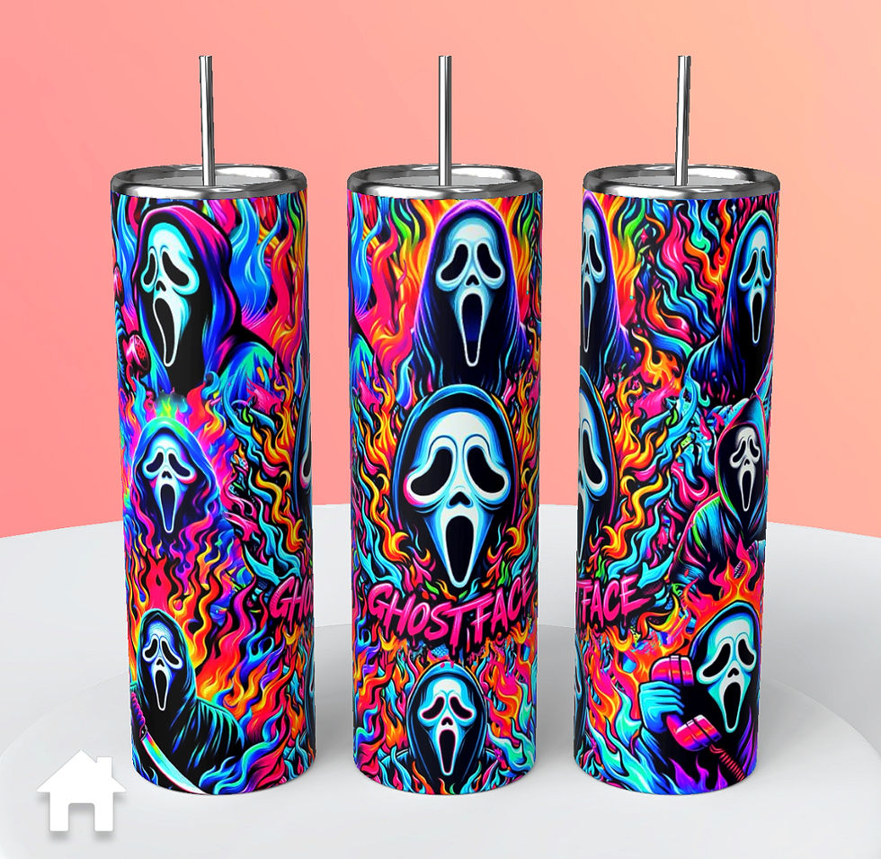 Ghostface from Scream tumbler