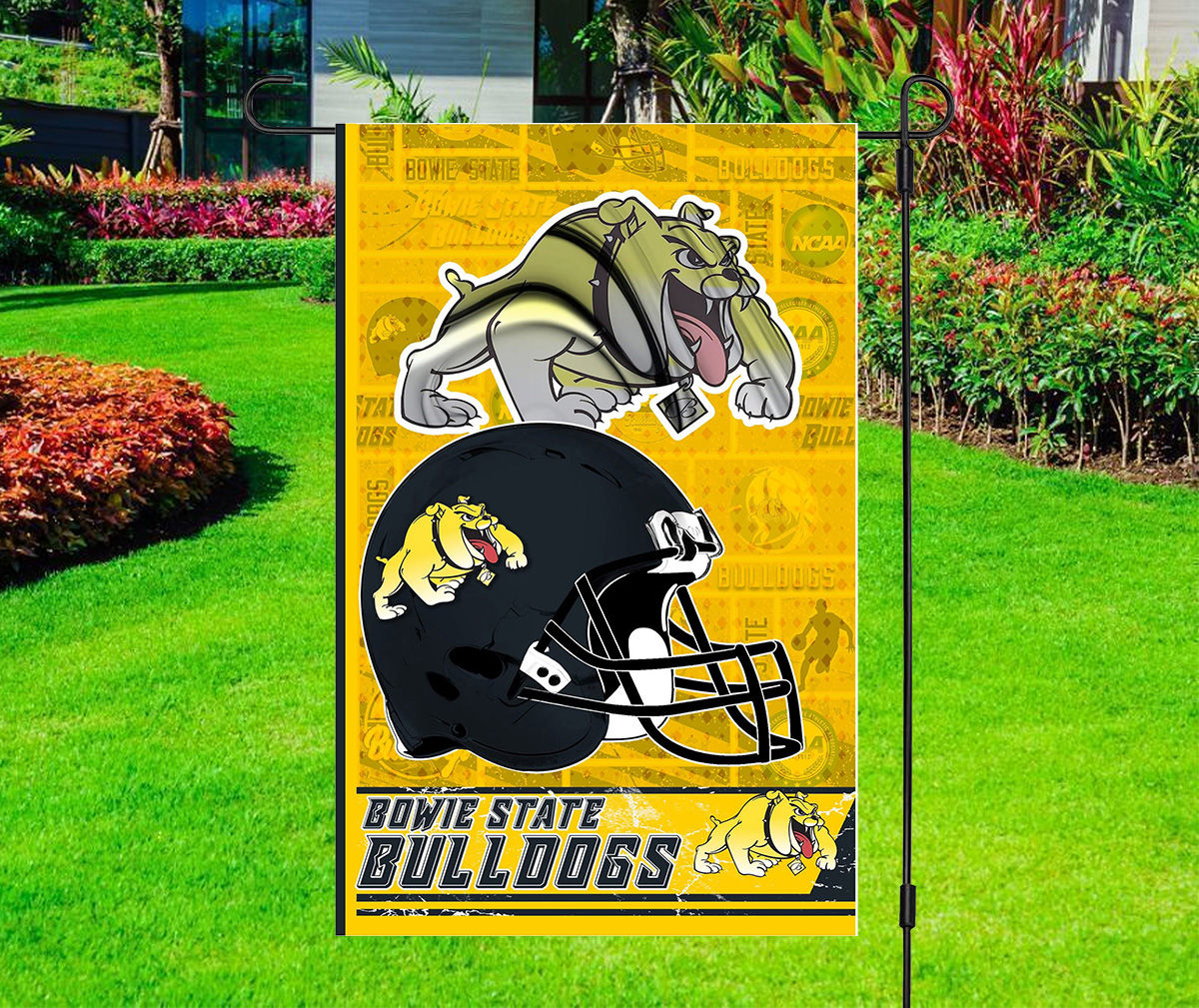 NCAA Football Flag - Bowie State Bulldogs - Yard Flag