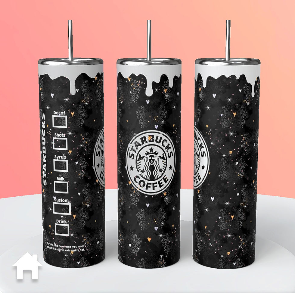 Starbucks type Tumbler Little Hearts