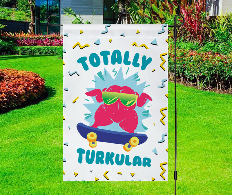 Totally Turkular Skater Skateboard Turkey Yard Flag