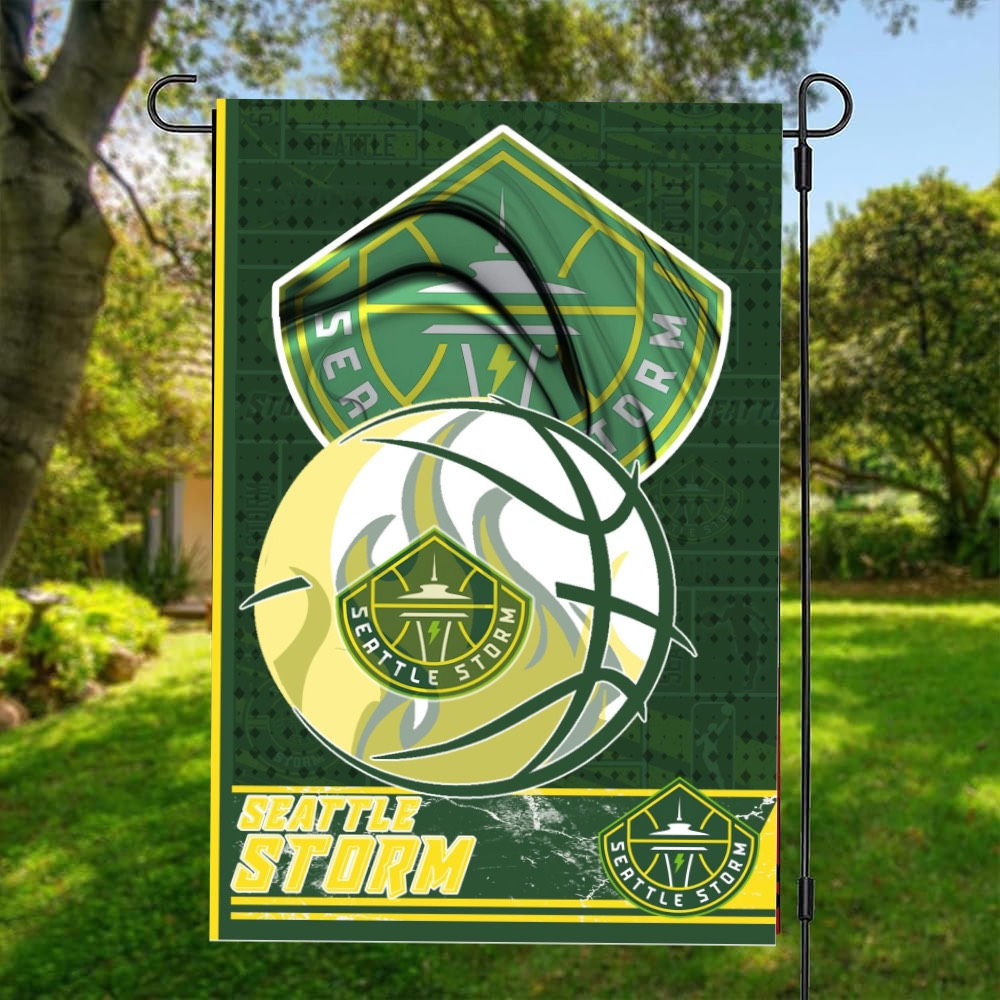 WNBA Basketball Flag - Seattle Storm - Yard Flag