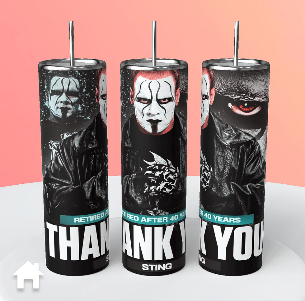 Thumbnail: Wrestling Sting 40 Year Retirement tumbler