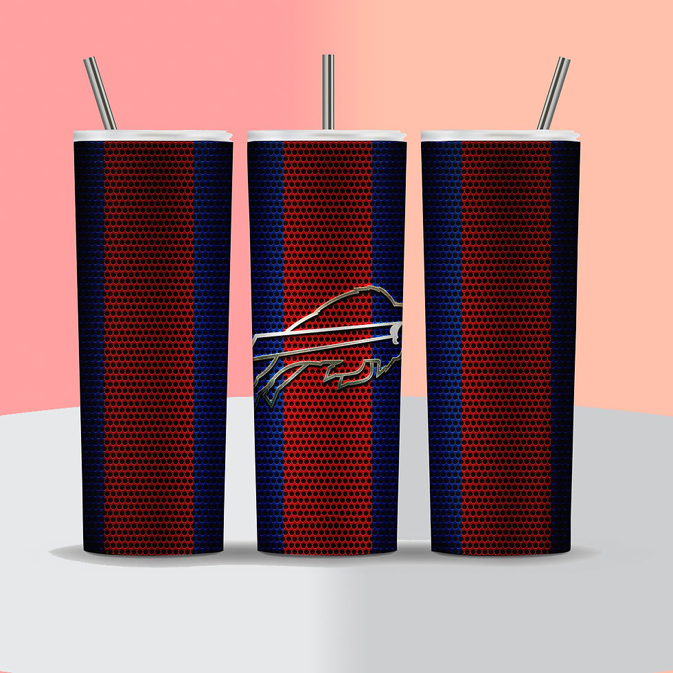 NFL - Buffalo Bills - Football Silver Logo - Tumbler