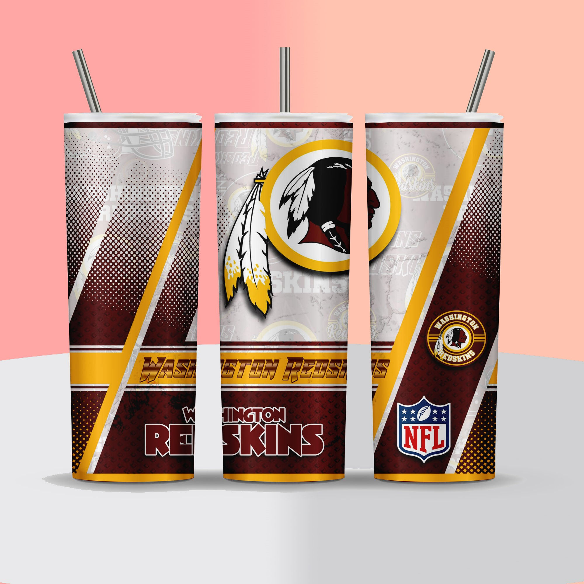 NFL - Washington Redskins - Football Sticker Pile Frame 2 - Tumbler
