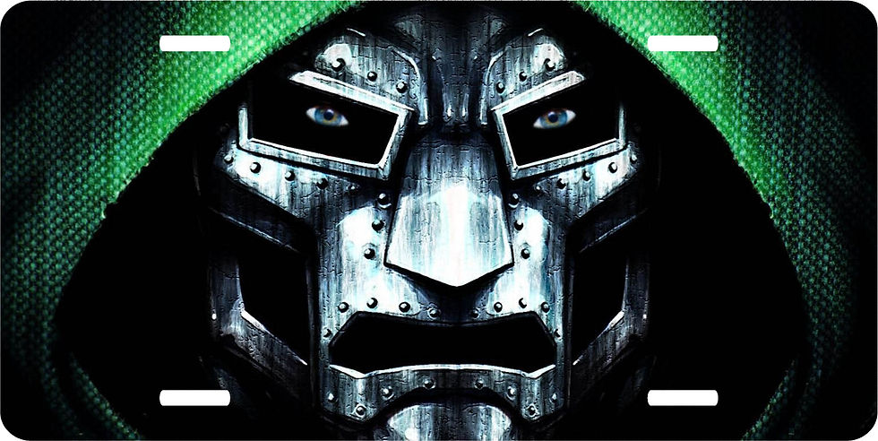 Marvel Comics - Dr. Doom - License Plate