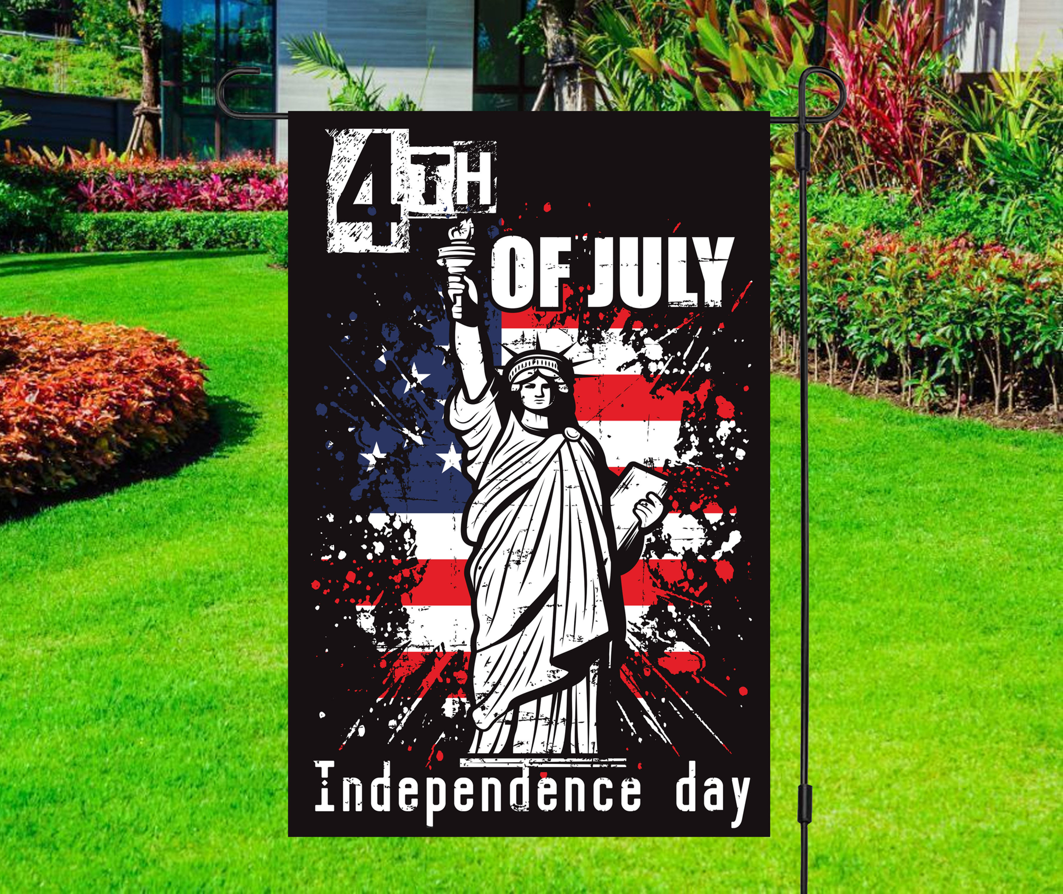 Independence Day - Statue of Liberty - 4th July - Yard Flag
