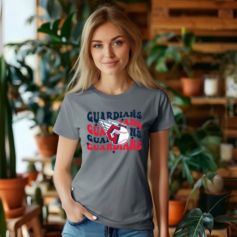 Thumbnail: MLB - Cleveland Guardians - Wavy Team Name - Apparel