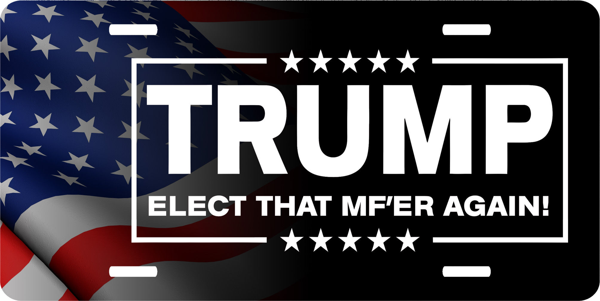 Trump Elect That MF'ER Again Vanity License Plate Auto Truck Car Tag Gift
