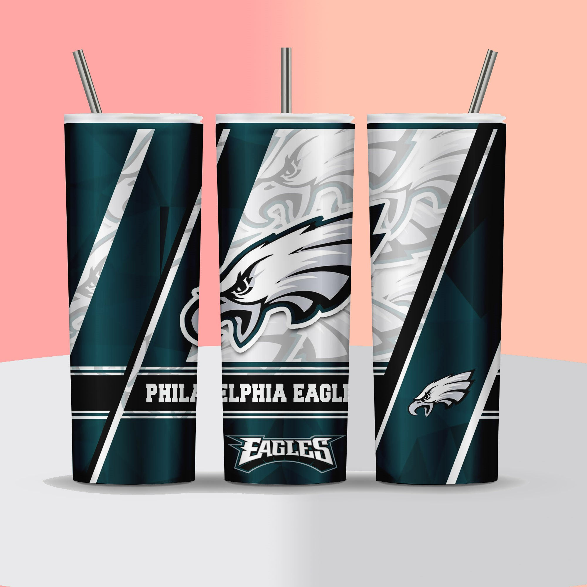 NFL - Philadelphia Eagles - Football Sticker Pile Frame - Tumbler
