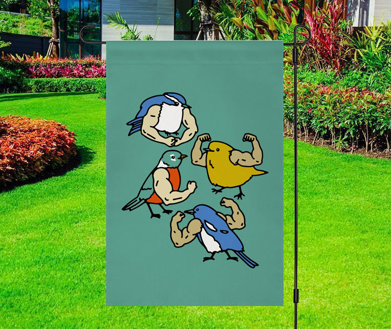 Strong Little Birds Garden Flag