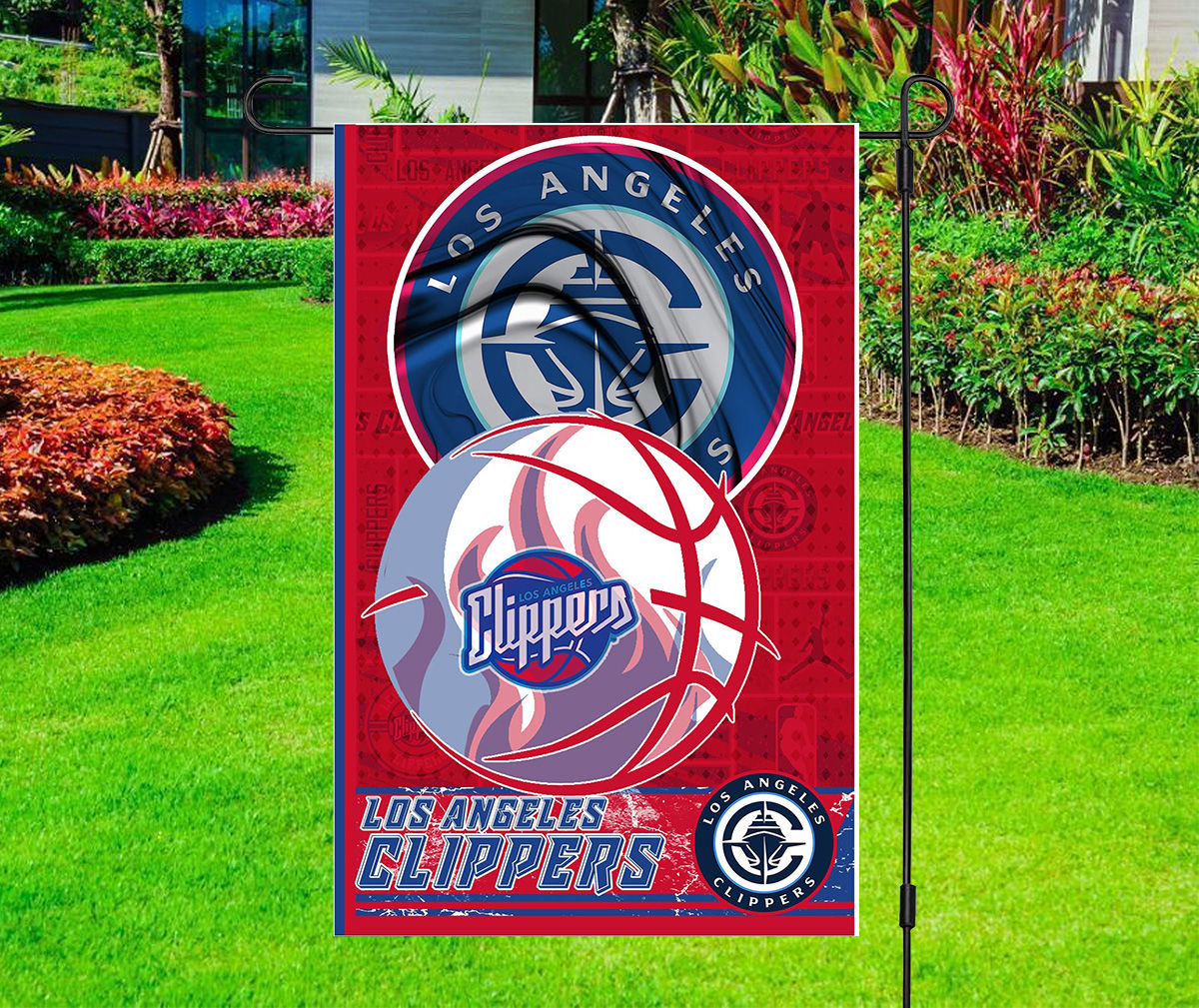 NBA Basketball Flag - Los Angeles Clippers - Yard Flag